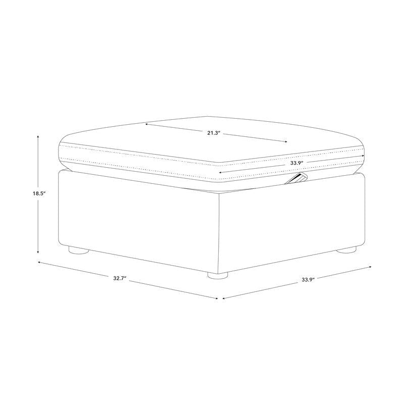 Mia Oversized Modular Sectional Fabric Sofa