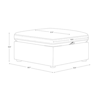 Mia Oversized Modular Sectional Fabric Sofa