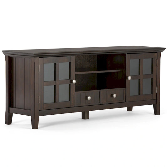 WYNDENHALL Normandy SOLID WOOD 60 inch Wide Transitional TV Media Stand For TVs up to 65 inches - 60 x 16.5 x 24