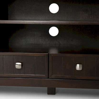 WYNDENHALL Normandy SOLID WOOD 60 inch Wide Transitional TV Media Stand For TVs up to 65 inches - 60 x 16.5 x 24