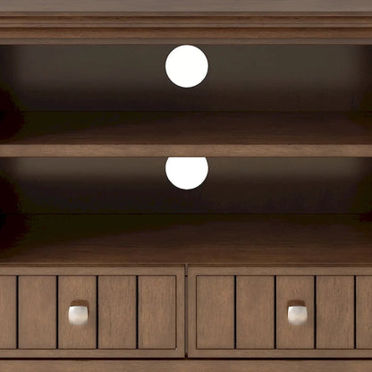 WYNDENHALL Normandy SOLID WOOD 60 inch Wide Transitional TV Media Stand For TVs up to 65 inches - 60 x 16.5 x 24