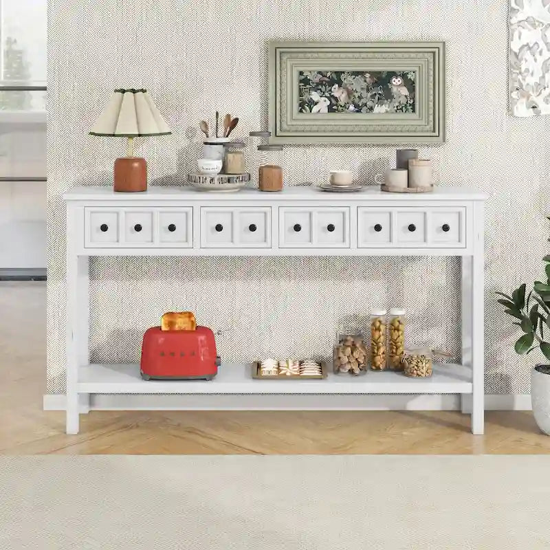 Rustic Entryway Console Table