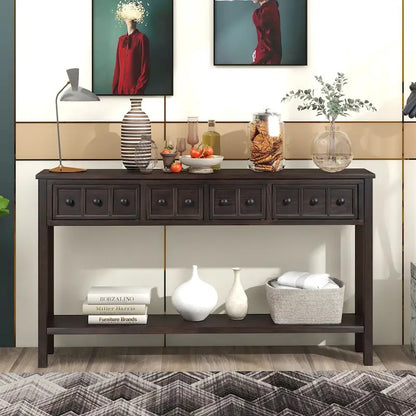 Rustic Entryway Console Table