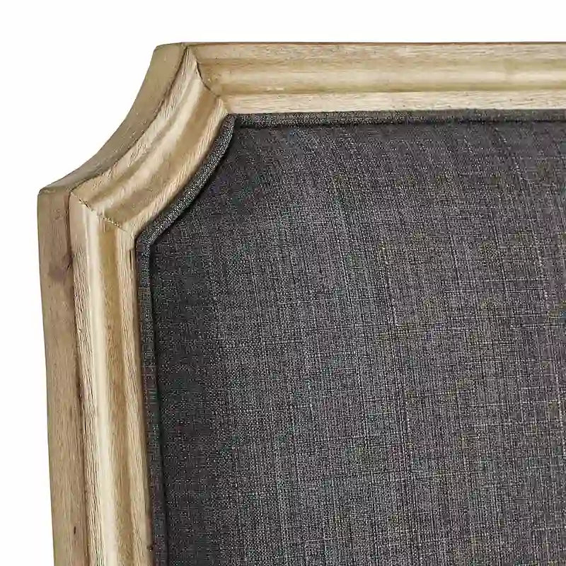 Deana Arched Linen and Wood Dining Chairs (Set of 2) by iNSPIRE Q Artisan