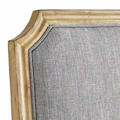 Deana Arched Linen and Wood Dining Chairs (Set of 2) by iNSPIRE Q Artisan