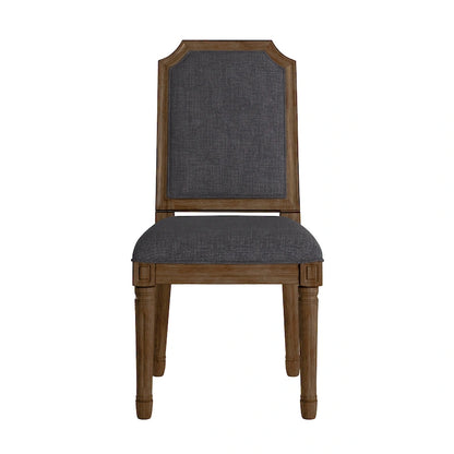 Deana Arched Linen and Wood Dining Chairs (Set of 2) by iNSPIRE Q Artisan