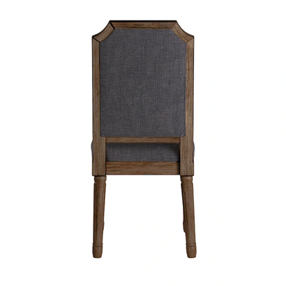 Deana Arched Linen and Wood Dining Chairs (Set of 2) by iNSPIRE Q Artisan