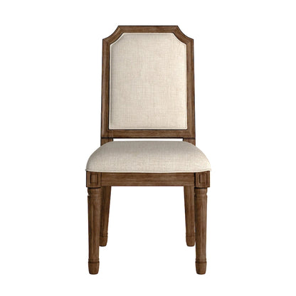 Deana Arched Linen and Wood Dining Chairs (Set of 2) by iNSPIRE Q Artisan