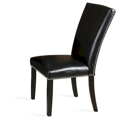 Steve Silver Fenton Black Dining Chair with Nailheads (Set of 2)
