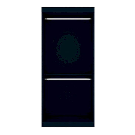 Manhattan Comfort Mulberry 35.9 Open Double Hanging Modern Wardrobe Closet with 2 Hanging Rods