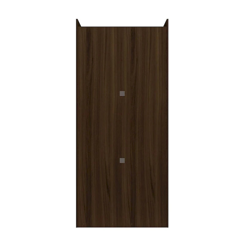 Manhattan Comfort Mulberry 35.9 Open Double Hanging Modern Wardrobe Closet with 2 Hanging Rods