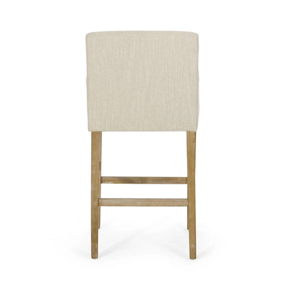 Armga Fabric and Rubberwood 30.5 inch Barstools (Set of 2) by Christopher Knight Home