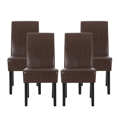 Pertica Patterned Upholstered Dining Chairs (Set of 4) by Christopher Knight Home