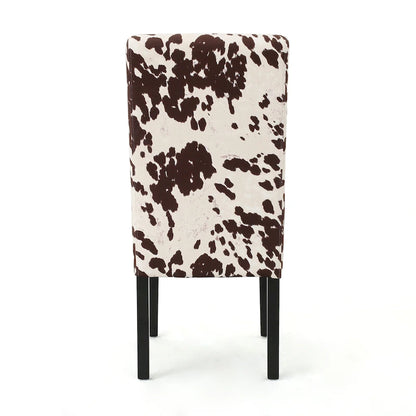 Pertica Patterned Upholstered Dining Chairs (Set of 4) by Christopher Knight Home