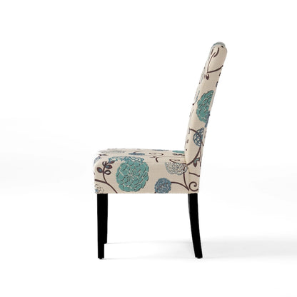 Pertica Patterned Upholstered Dining Chairs (Set of 4) by Christopher Knight Home