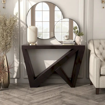 DH BASIC Modern Decorative Console Table with W-Shaped Legs by Denhour