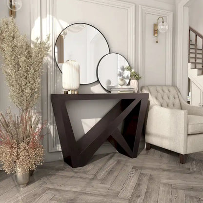 DH BASIC Modern Decorative Console Table with W-Shaped Legs by Denhour