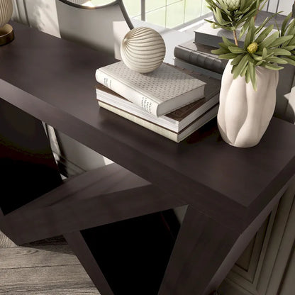 DH BASIC Modern Decorative Console Table with W-Shaped Legs by Denhour