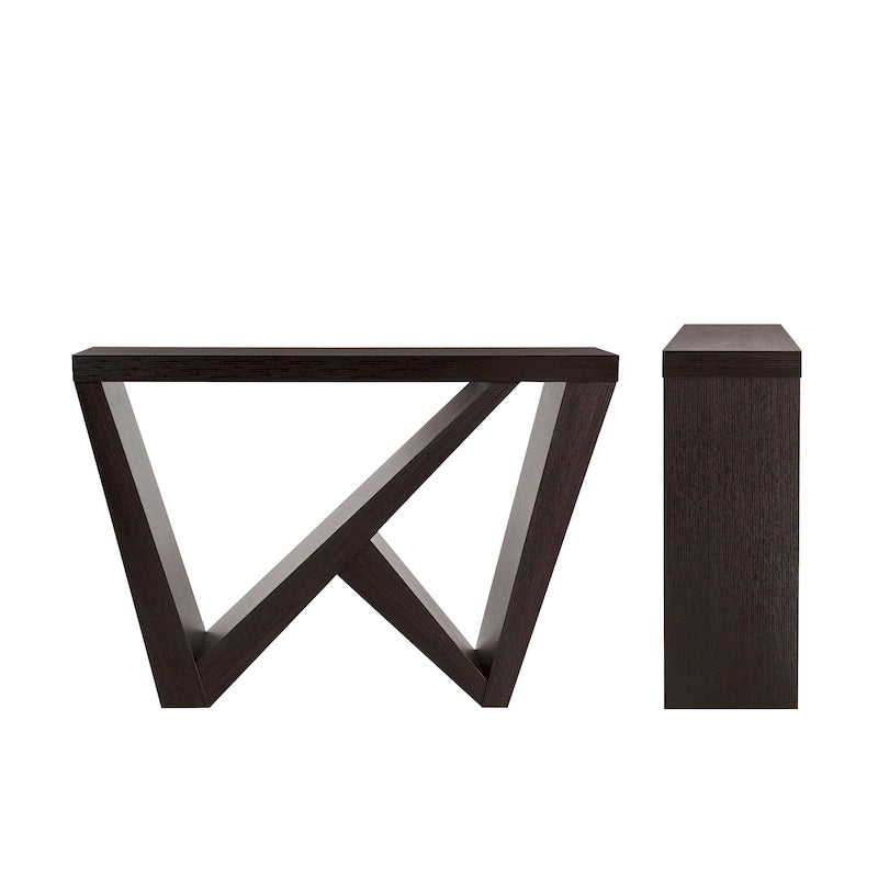 DH BASIC Modern Decorative Console Table with W-Shaped Legs by Denhour