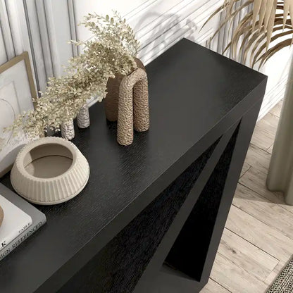 DH BASIC Modern Decorative Console Table with W-Shaped Legs by Denhour