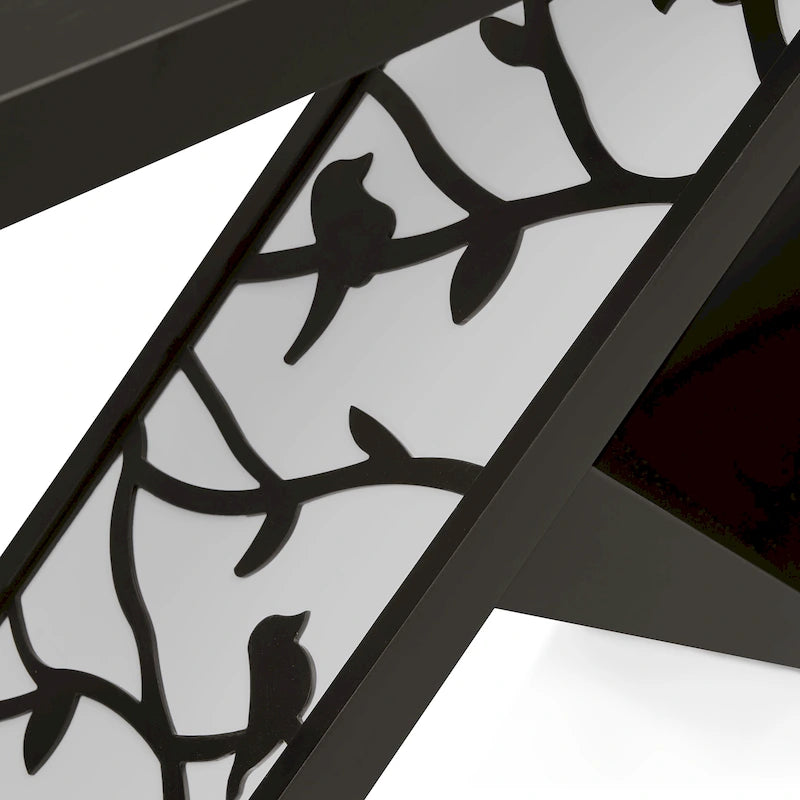 DH BASIC Modern Decorative Console Table with W-Shaped Legs by Denhour