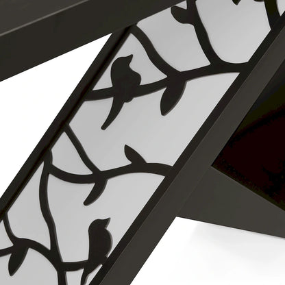 DH BASIC Modern Decorative Console Table with W-Shaped Legs by Denhour
