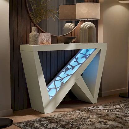 DH BASIC Modern Decorative Console Table with W-Shaped Legs by Denhour