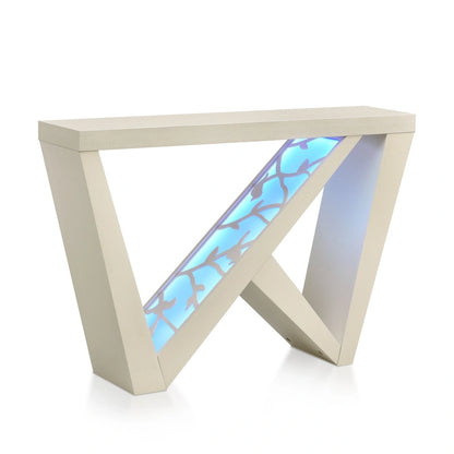 DH BASIC Modern Decorative Console Table with W-Shaped Legs by Denhour
