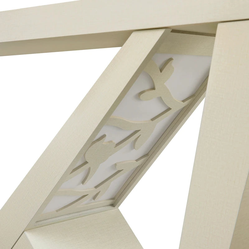 DH BASIC Modern Decorative Console Table with W-Shaped Legs by Denhour