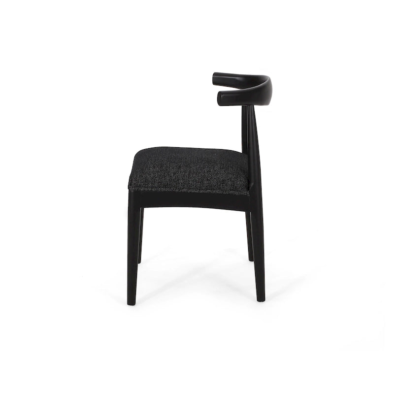 Cortina Fabric and Rubberwood Dining Chairs (Set of 2) by Christopher Knight Home