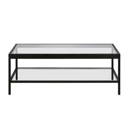 Alexis Metal and Glass Coffee Table