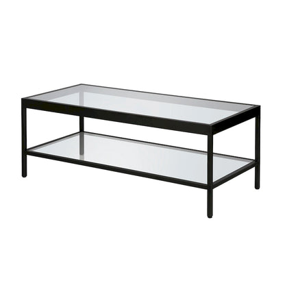 Alexis Metal and Glass Coffee Table