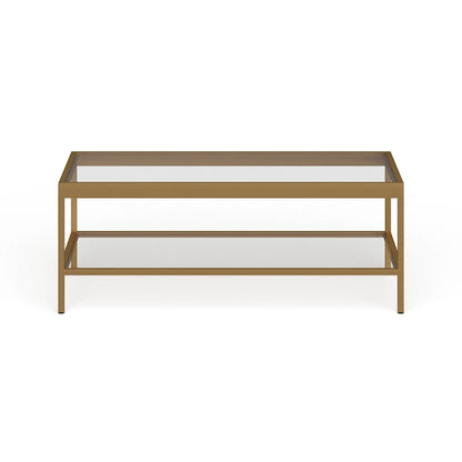 Alexis Metal and Glass Coffee Table