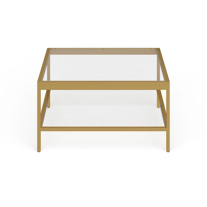 Alexis Metal and Glass Coffee Table