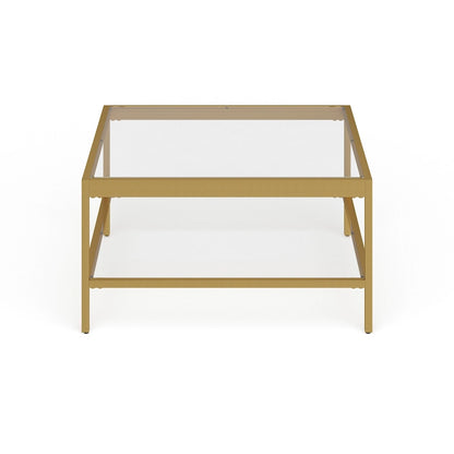 Alexis Metal and Glass Coffee Table