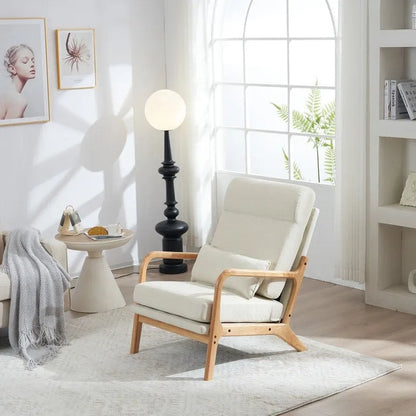 39.37 W High-Back Dual-Use Upholstered Rocking Chair/Accent Chair