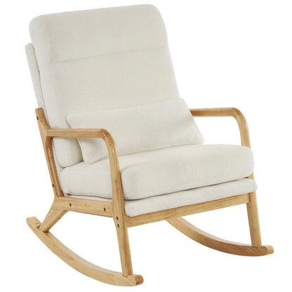 39.37 W High-Back Dual-Use Upholstered Rocking Chair/Accent Chair