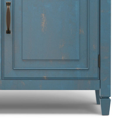 WYNDENHALL Hampshire 40 Wide Solid Wood Traditional Entryway Storage Cabinet - 40w x 15d x 36 h