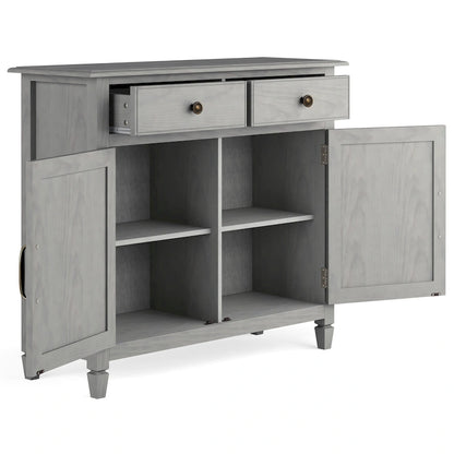 WYNDENHALL Hampshire 40 Wide Solid Wood Traditional Entryway Storage Cabinet - 40w x 15d x 36 h