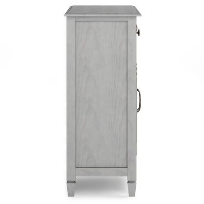 WYNDENHALL Hampshire 40 Wide Solid Wood Traditional Entryway Storage Cabinet - 40w x 15d x 36 h