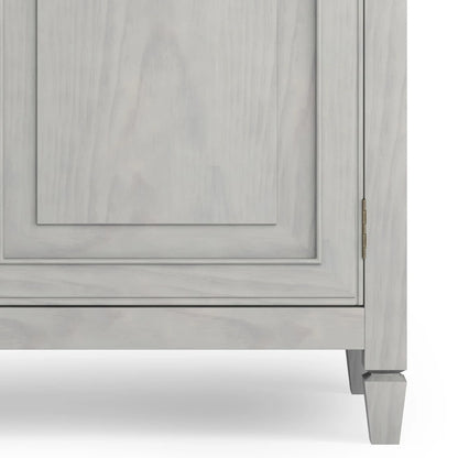 WYNDENHALL Hampshire 40 Wide Solid Wood Traditional Entryway Storage Cabinet - 40w x 15d x 36 h