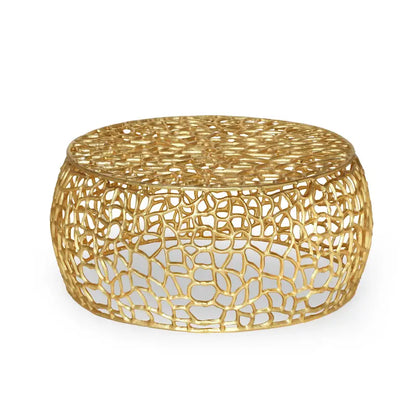 Cortlandt Modern Handcrafted Aluminum Mesh Coffee Table by Christopher Knight Home