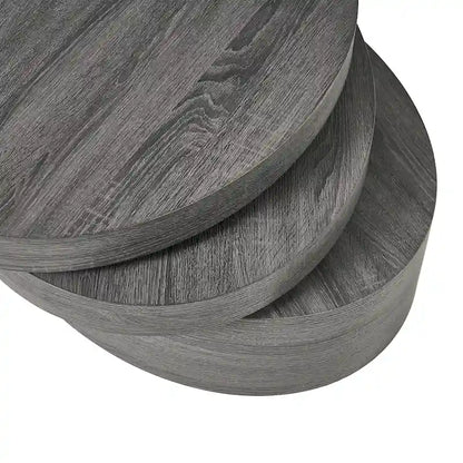 Carson Oval Mod Rotating Wood Coffee Table by Christopher Knight Home