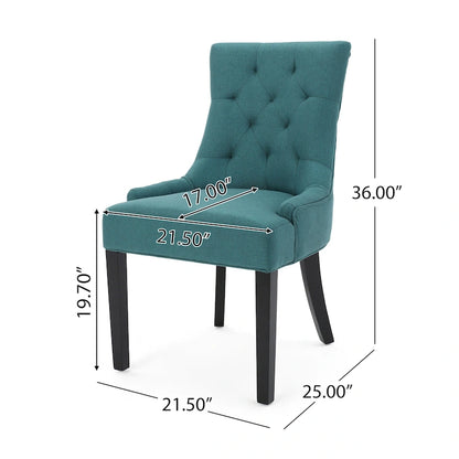 Christopher Knight Home Cheney Contemporary Tufted Dining Chairs (Set of 2) - 21.50 L x 25.00 W x 36.00 H