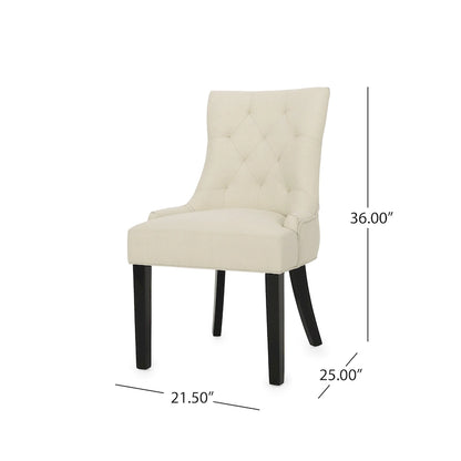 Christopher Knight Home Cheney Contemporary Tufted Dining Chairs (Set of 2) - 21.50 L x 25.00 W x 36.00 H