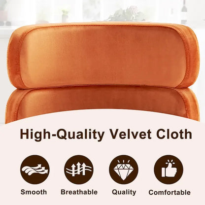 CAROCC Velvet Counter Bar stool with Height Adjustable and Swivel