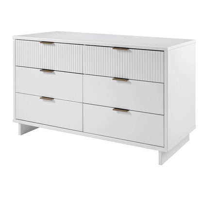Manhattan Comfort Granville 55.07 Modern Double Wide 6 Drawer Dresser