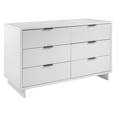 Manhattan Comfort Granville 55.07 Modern Double Wide 6 Drawer Dresser