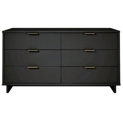 Manhattan Comfort Granville 55.07 Modern Double Wide 6 Drawer Dresser