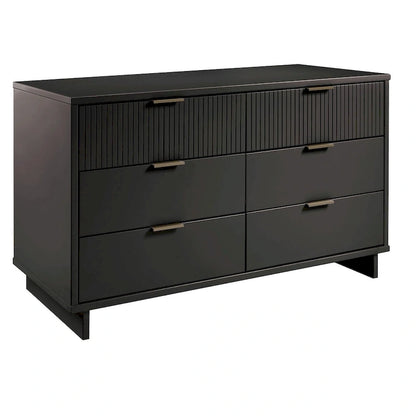 Manhattan Comfort Granville 55.07 Modern Double Wide 6 Drawer Dresser